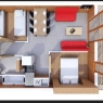 Val Cenis - Residencia Les Balcons de Val Cenis Les Hauts - Apartamento 2 piezas cabina 4/6  36 m²